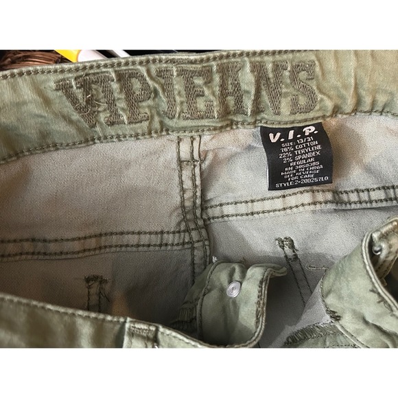 VIP Jeans Women's Green Cargo Pants Jogger Style Size 9/10 - Picture 3 of 3